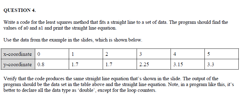 autocad lisp least square method formula