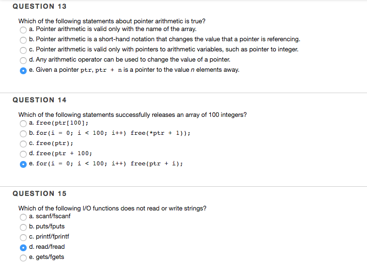 Solved c++ multiple choice. please only answer if you are | Chegg.com
