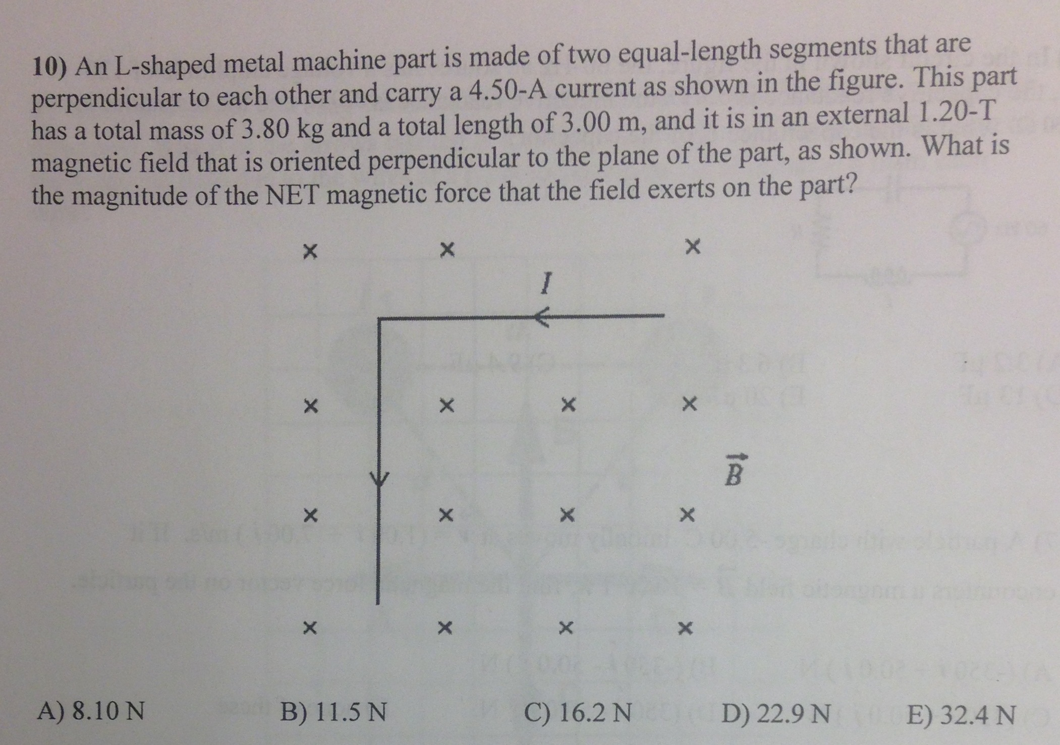Solved An L-shaped metal machine part is made of two | Chegg.com