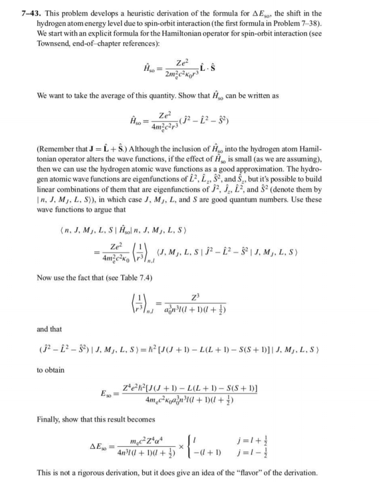 Solved 7-43. This problem develops a heuristic derivation of | Chegg.com