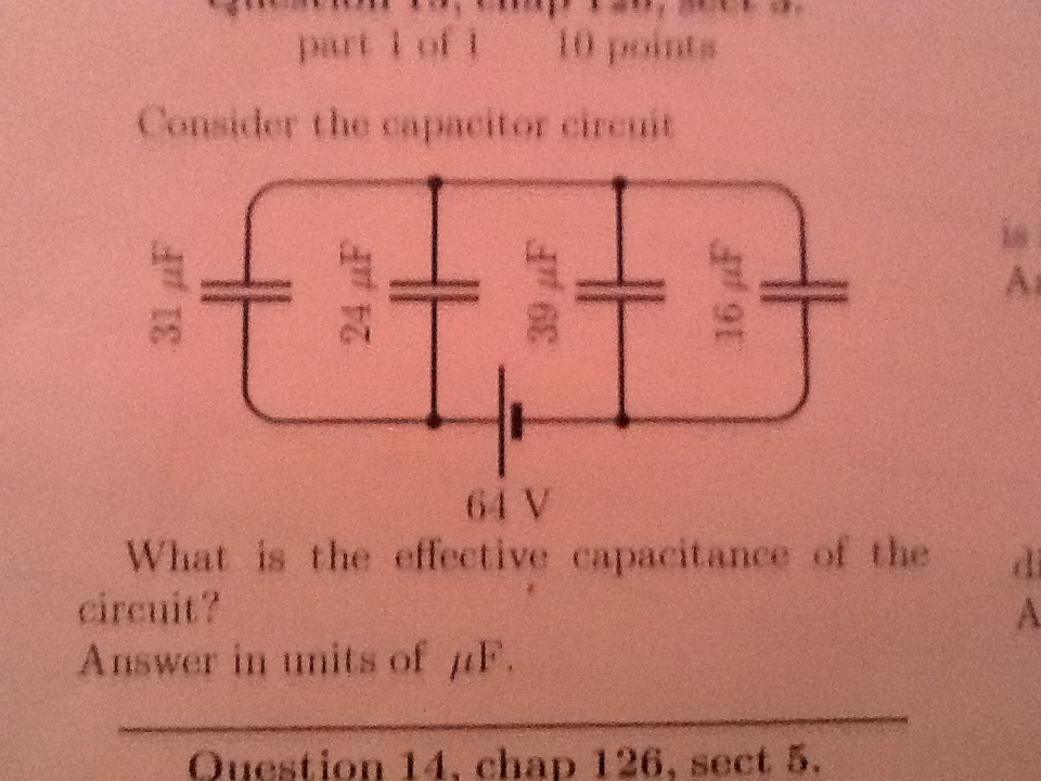 Solved Consider the capacitor circuit What is the effective