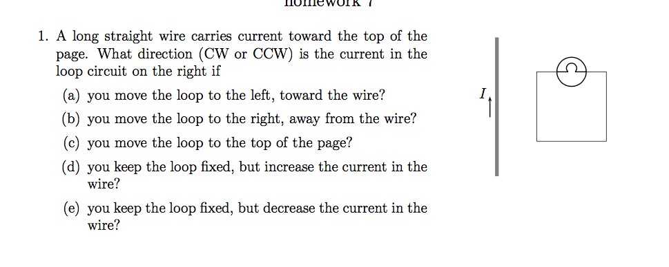 Solved A long straight wire carries current toward the top | Chegg.com