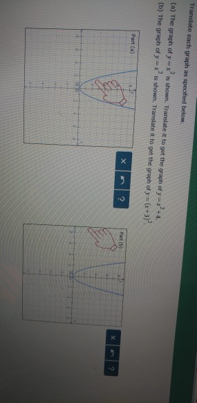 Solved Translate each graph as specified below. (a) The | Chegg.com