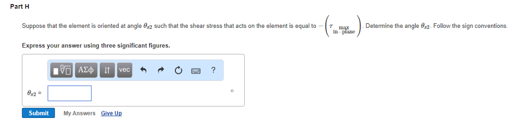 Solved Part A tem 1 Determine the maximum in plane normal | Chegg.com