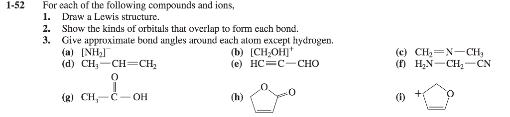 Solved For each of the following compounds and ions, Draw a | Chegg.com