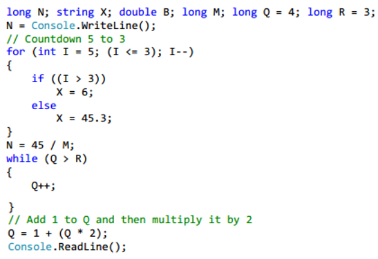 Solved What problems exist within the following code? C# | Chegg.com