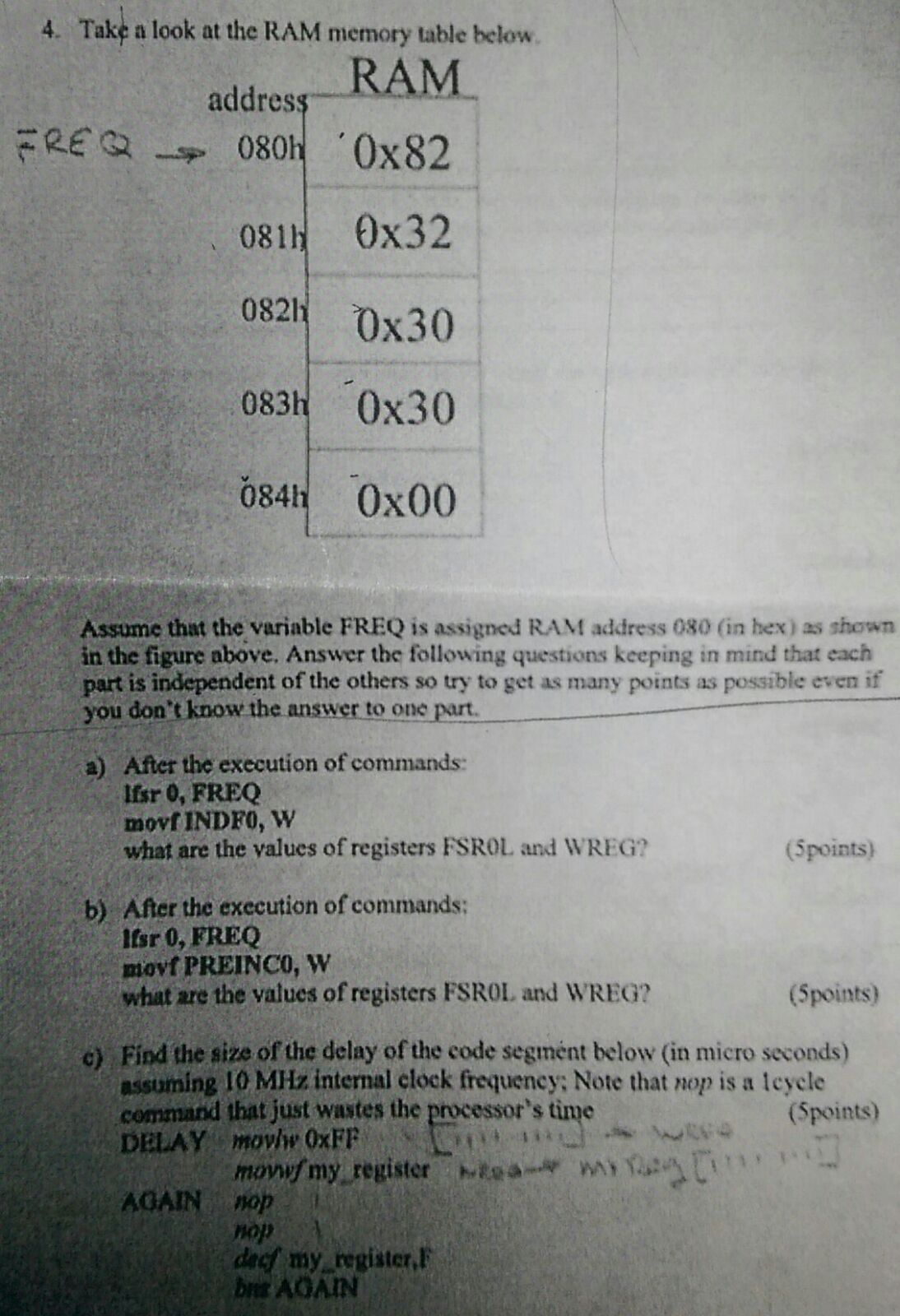 Ram Memory Table Solved 4. Take a look at the RAM memory table below RAM | Chegg.com