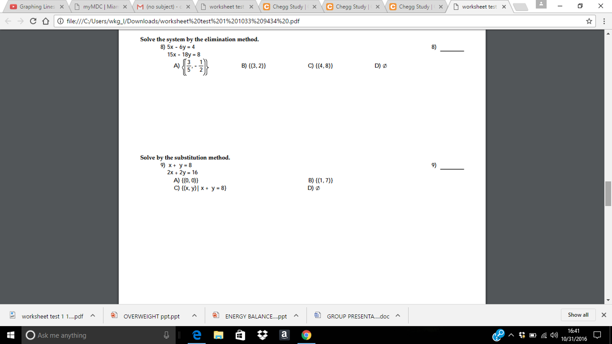 4x 3y 18 3x 2y 5 by elimination method