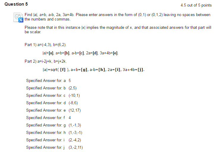 Solved Find |a|, A+b, A-b, 2a, 3a+4b. Enter Answers In The | Chegg.com