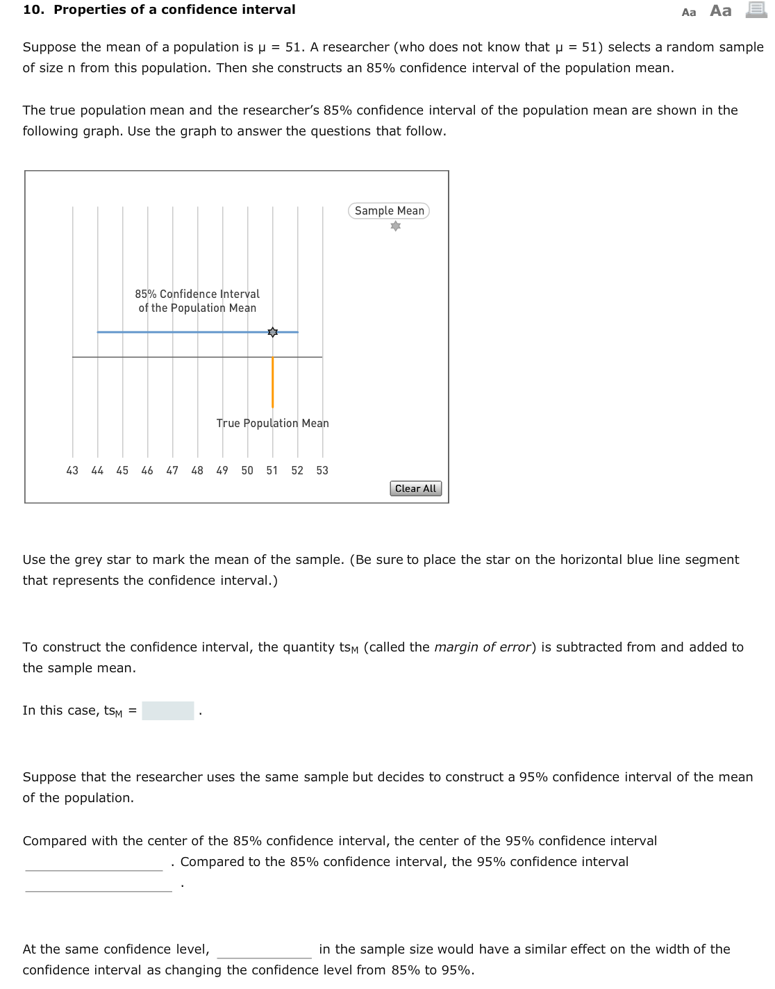 Solved Suppose the mean of a population is Mu = 51. A | Chegg.com