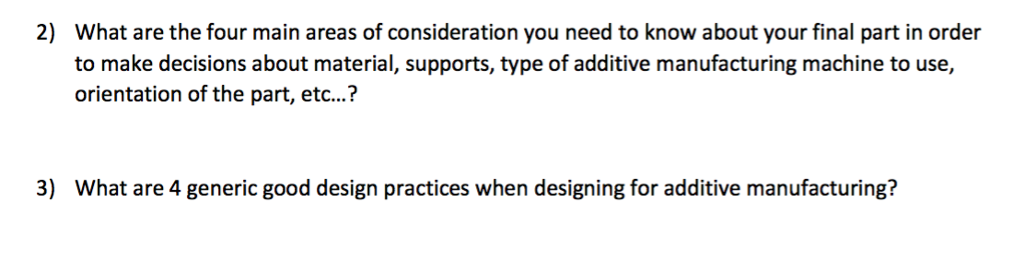 Solved 2 What Are The Four Main Areas Of Consideration You Chegg