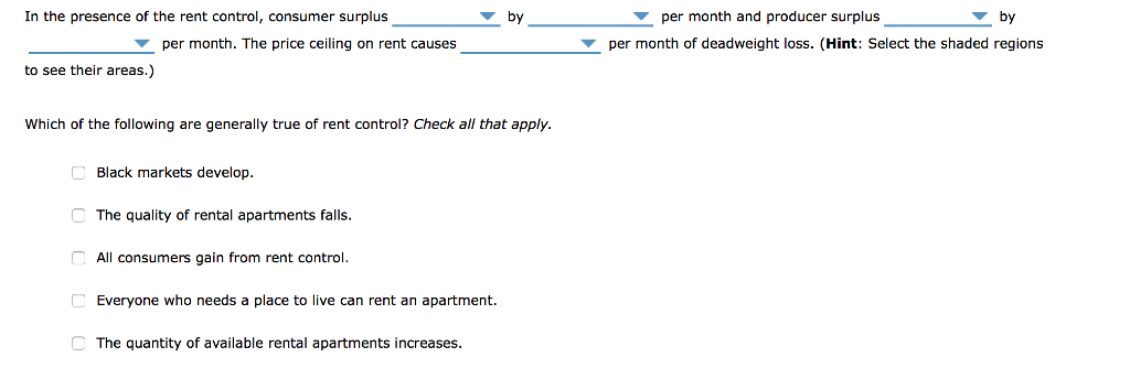 Solved 12. How rent control causes inefficiency Suppose the | Chegg.com