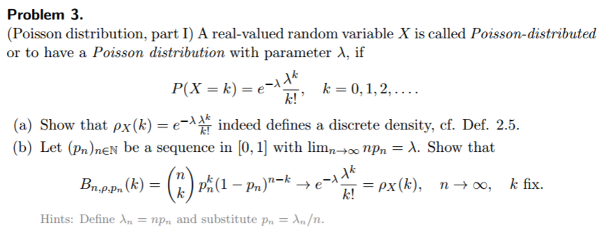 Solved A real-valued random variable X is called | Chegg.com