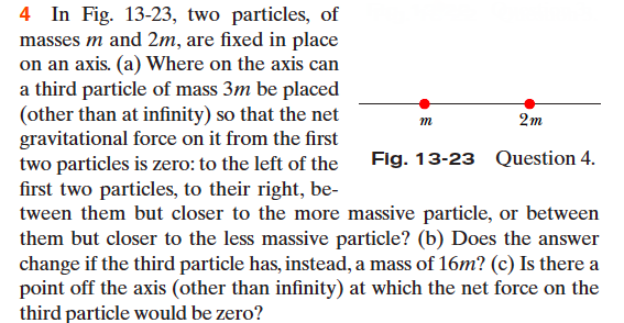 Two Stones Of Masses M And 2m Solved: In Fig. 13-23, Two Particles, Of Masses M And 2m, | Chegg.com