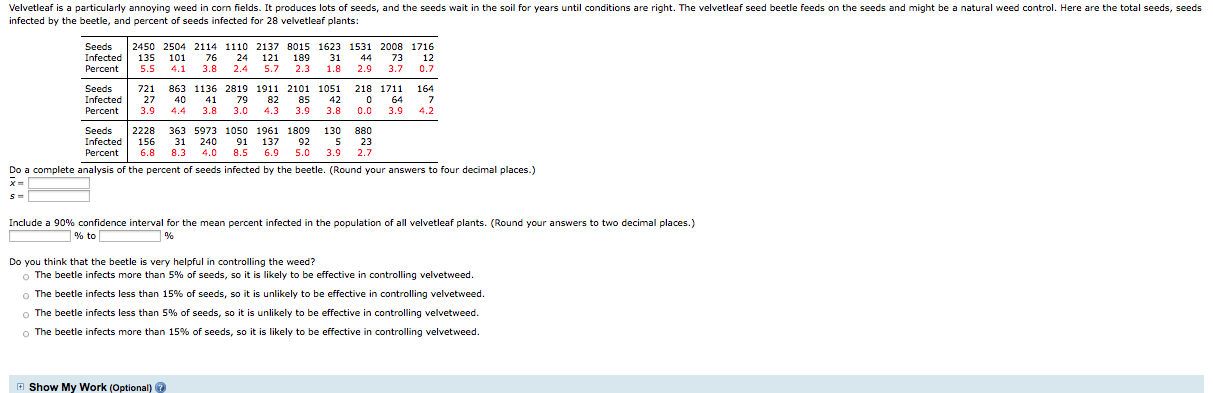 Consider the following sample observations on | Chegg.com