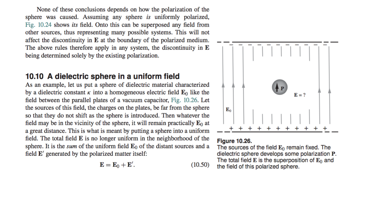 Solved Our formula for the dielectric sphere in Section | Chegg.com