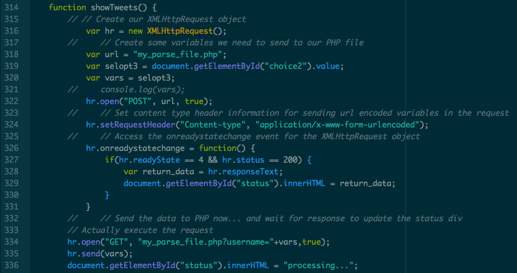 Solved I a trying to AJAX a variable from a javascript/HTML | Chegg.com