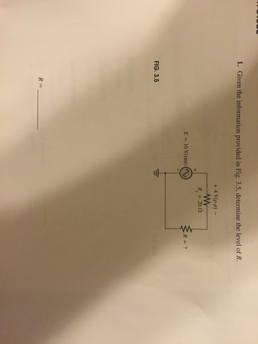 Solved Given The Information Provided In Fig. 3.5, Determine | Chegg.com