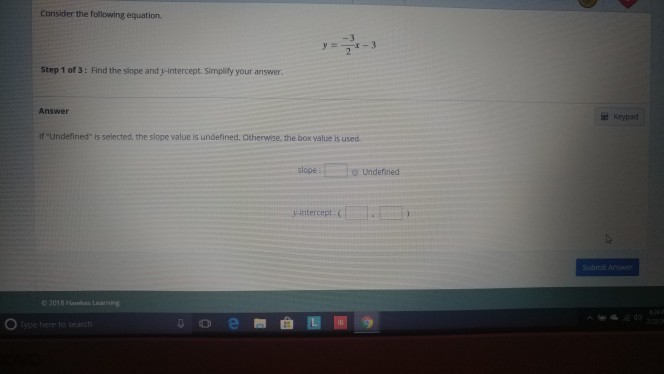 Solved Consider the following equation. Step 1 of 3: Find | Chegg.com
