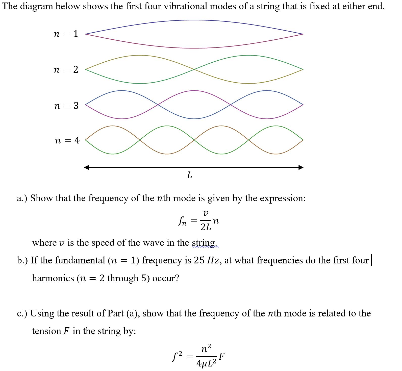 Solved The diagram below shows the first four vibrational | Chegg.com
