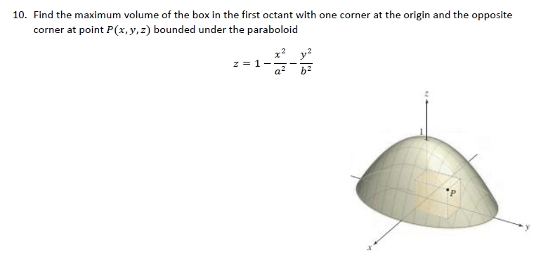 Solved Find the maximum volume of the box in the first | Chegg.com