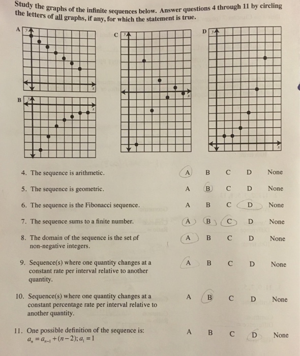 Solved ALGEBRA 2: please help correct my answers, please | Chegg.com