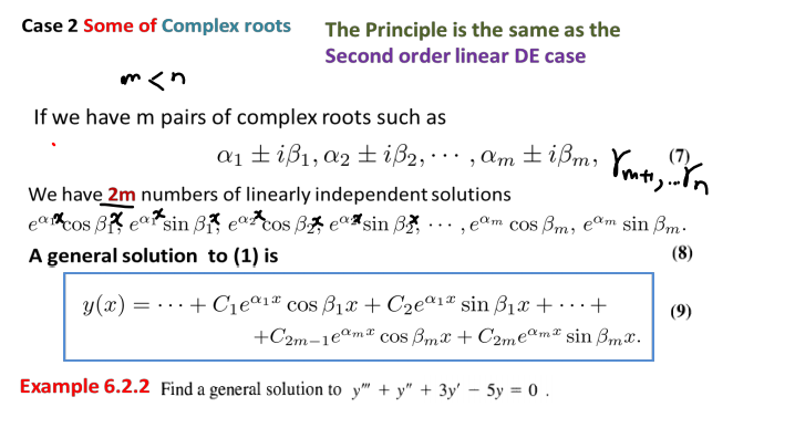 Solved Case 2 Some Of Complex Roots The Principle Is The | Chegg.com