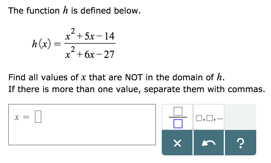 Solved The Function H Is Defined Below H X X 2 5x