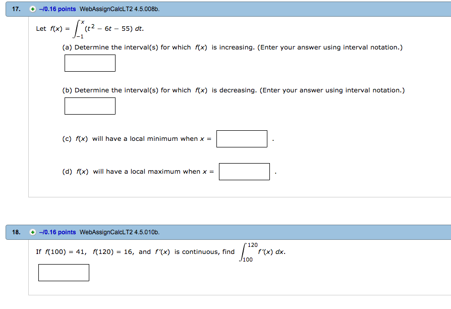 let-f-x-integral-1-to-x-t-2-6t-55-dr-a-chegg