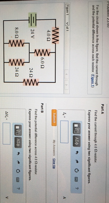 Solved For the circuit shown in the figure, find the current | Chegg.com