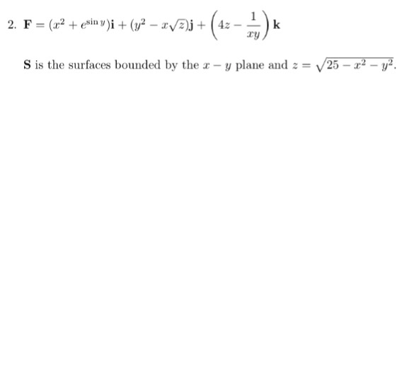 F x 2 E sin Y I y 2 X Square Root Z J Chegg