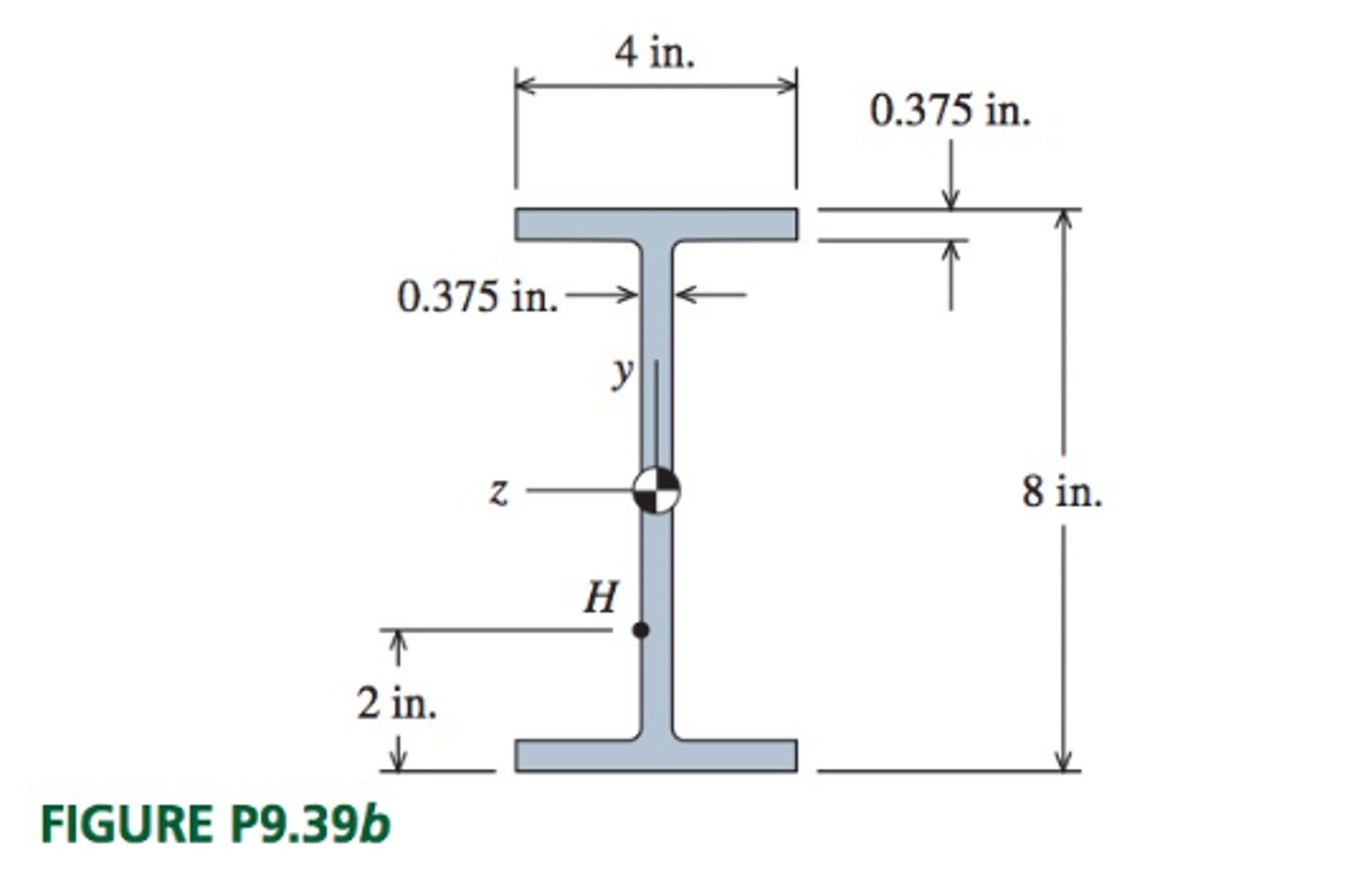 Solved P9.39 A simply supported beam fabricated from | Chegg.com