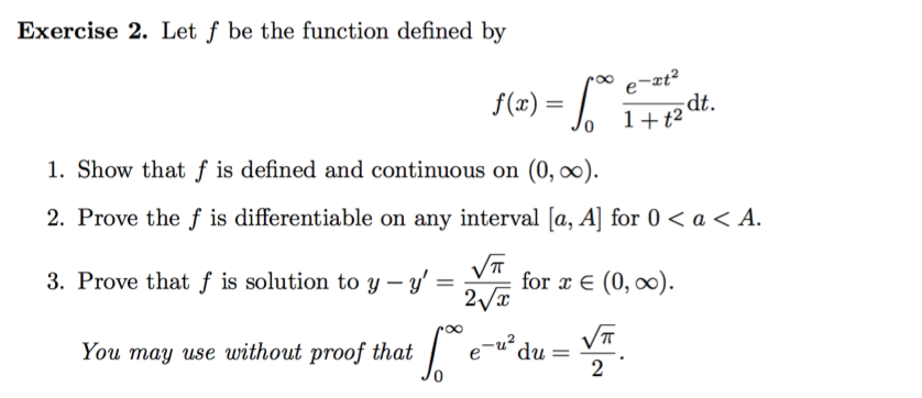 Solved Let f be the function defined by f(x) = | Chegg.com