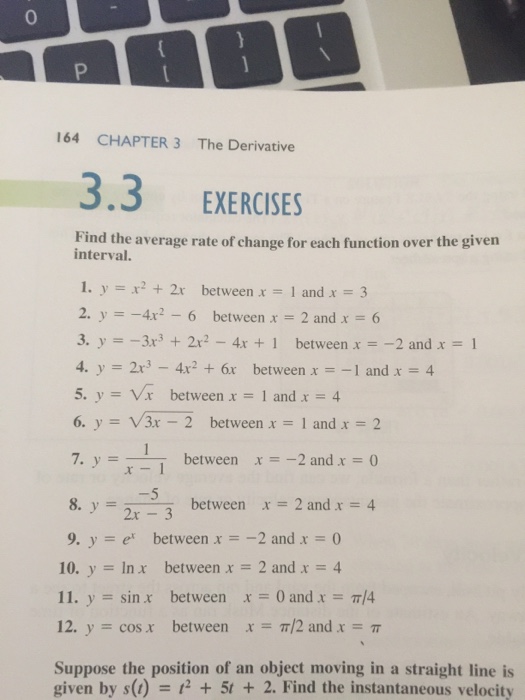 Solved 164 CHAPTER 3 The Derivative 3.3 EXERCISES Find The | Chegg.com