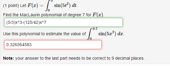 Solved Let F X Integral 0 X Sin 5t 2 Dt Find The