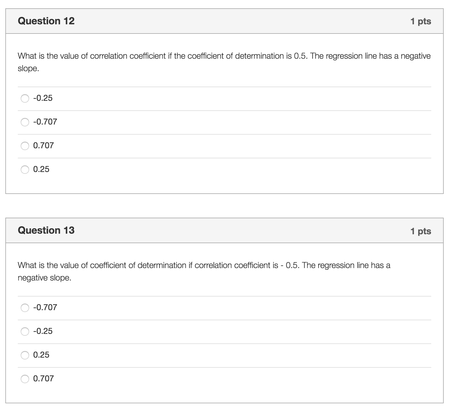Solved What is the value of correlation coefficient if the | Chegg.com