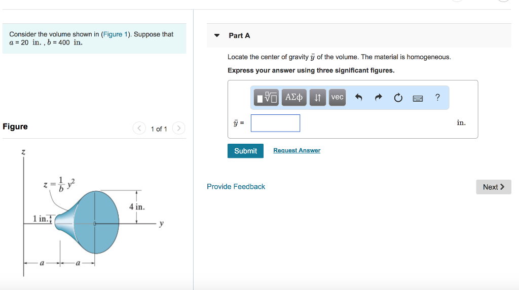 Solved Consider the volume shown in (Figure 1). Suppose that | Chegg.com