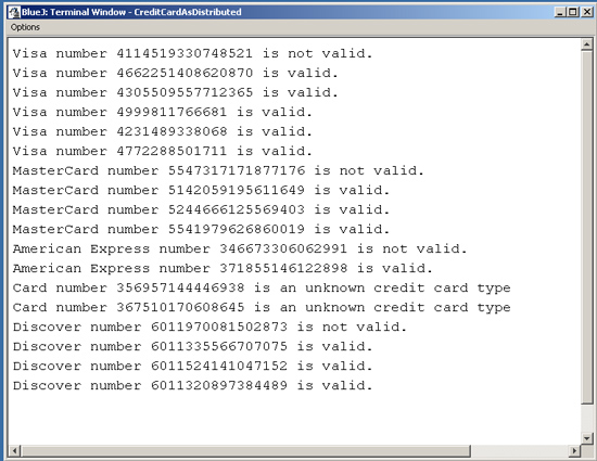 list of credit card validator list of credit card validator