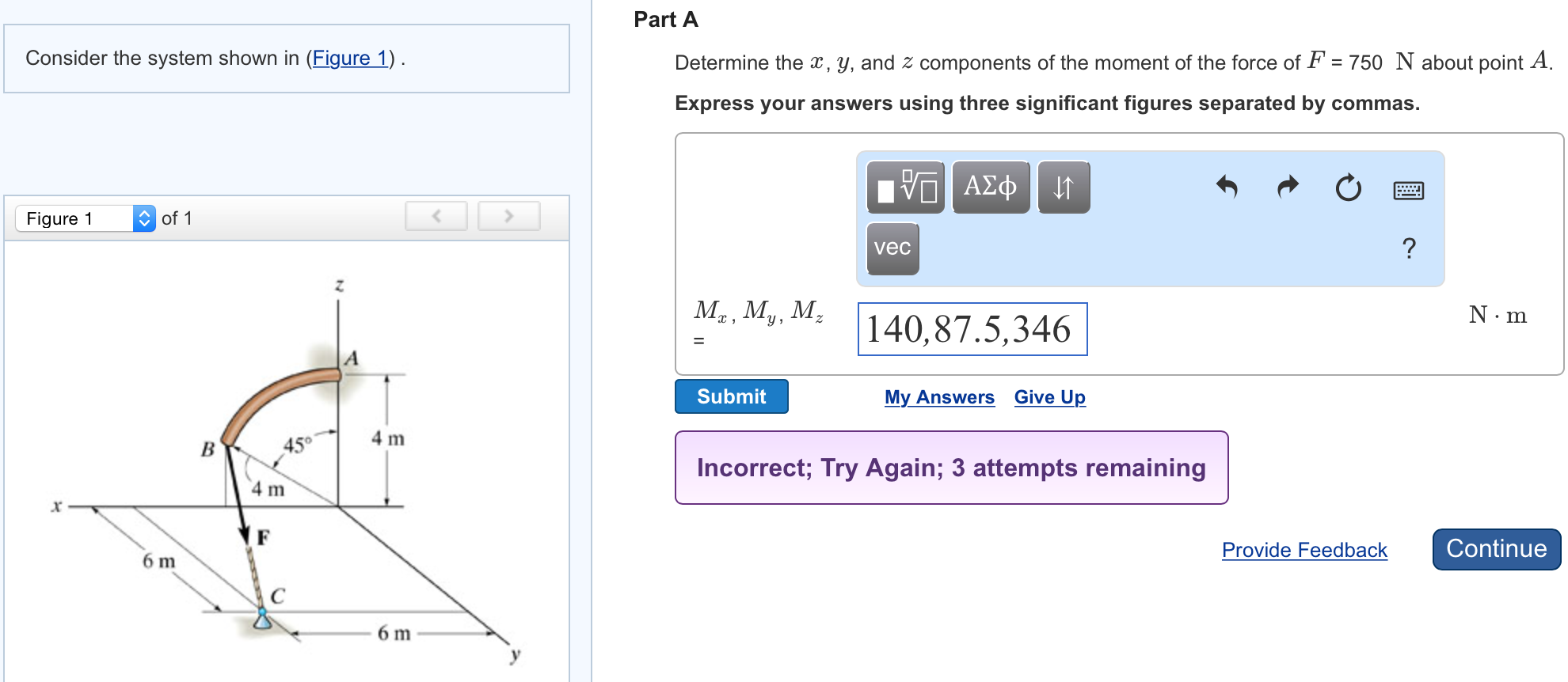 Solved Consider The System Shown In Determine The X, Y, And 