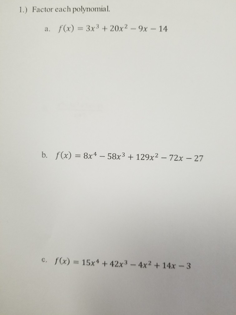 solved-1-factor-each-polynomial-f-x-3x3-20x2-9x-14-chegg