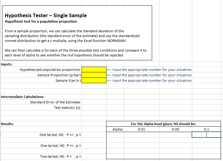 Solved Hypothesis Testing Using One Sample For this
