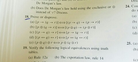 Solved Discrete Mathematics Question 18 | Chegg.com