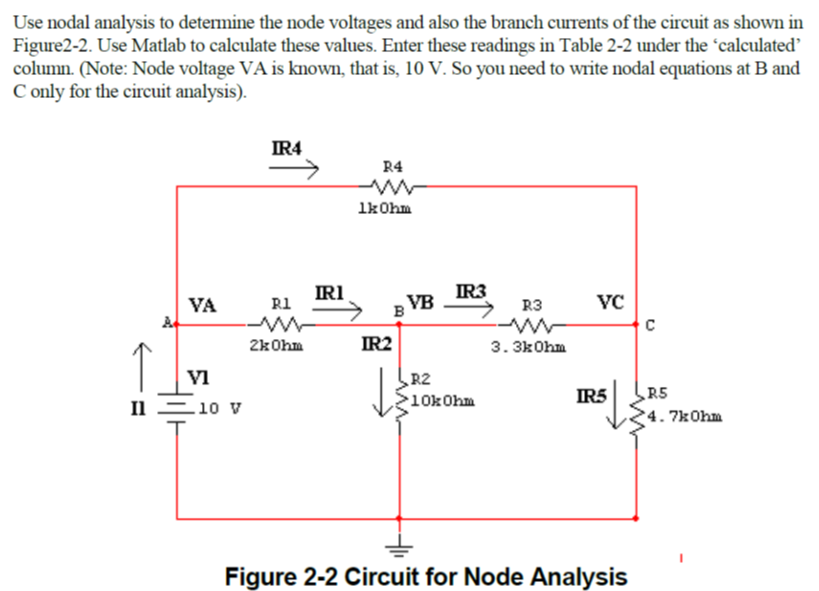 Solved Use Nodal Analysis To Determine The Node Voltages And 