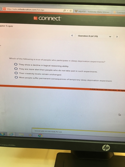 Solved Which of the following is true of people who | Chegg.com