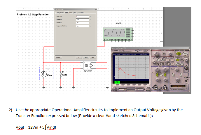 Solved Use The Appropriate Operational Amplifier Circuits | Chegg.com