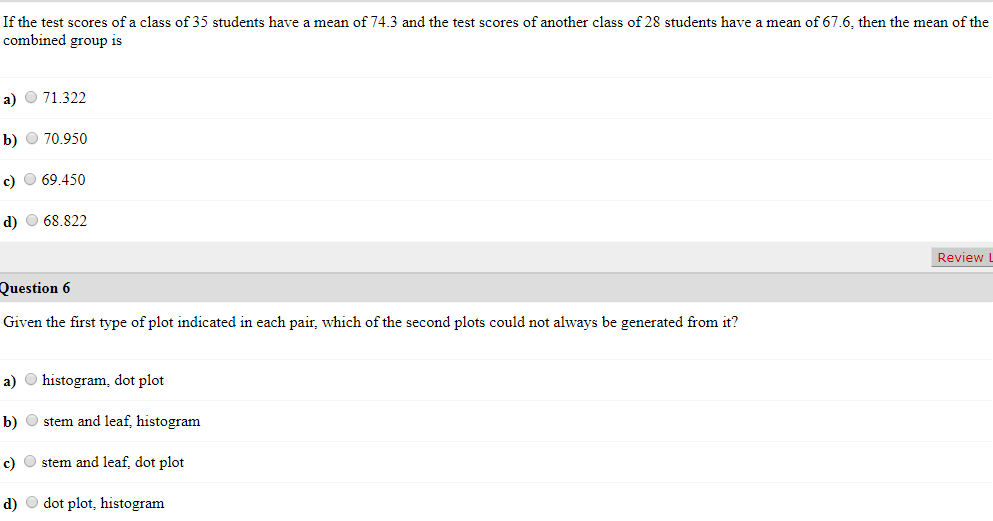 Solved If the test scores of a class of 35 students have a | Chegg.com