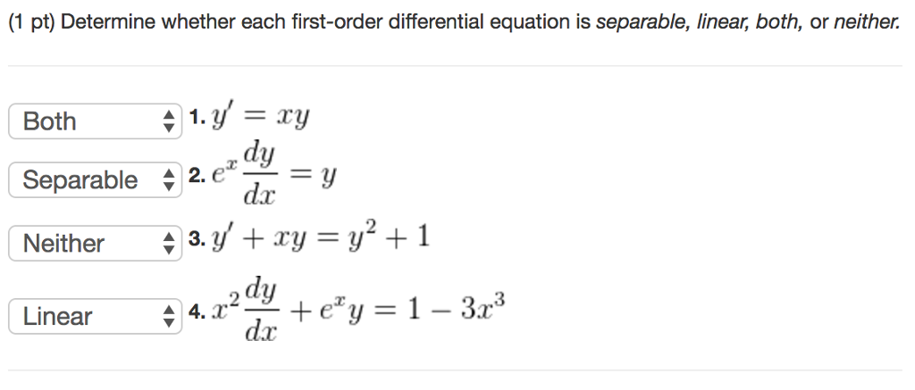 how to tell if a second order differential equation is linear