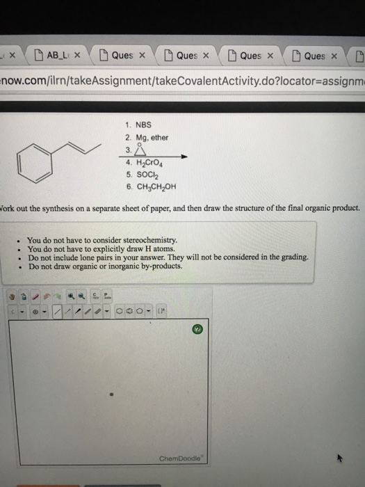 Solved Work out the synthesis on a separate sheet of | Chegg.com