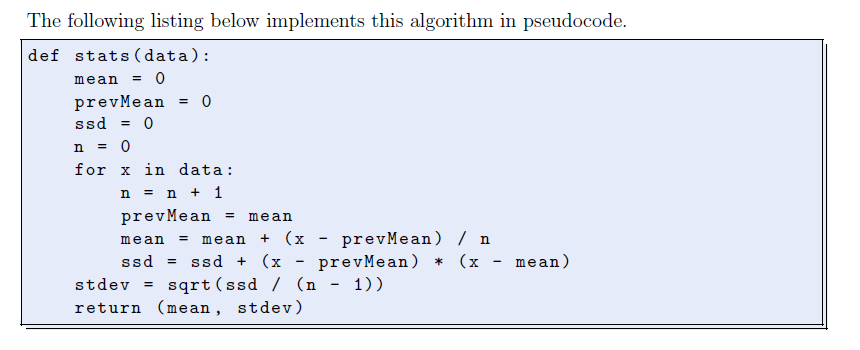 Solved The following listing below implements this algorithm | Chegg.com