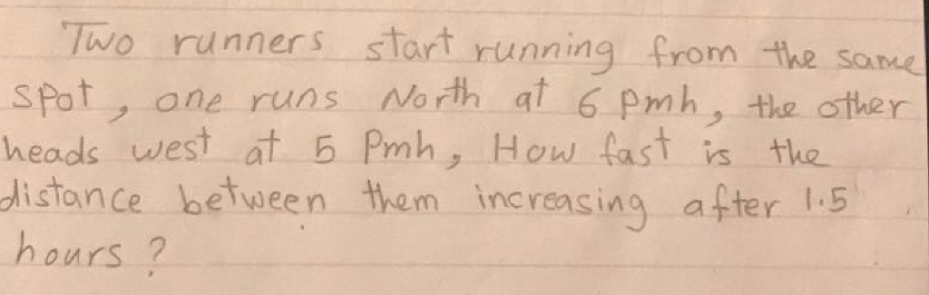 Solved Two Runners Start Running From The Same Spot, One | Chegg.com